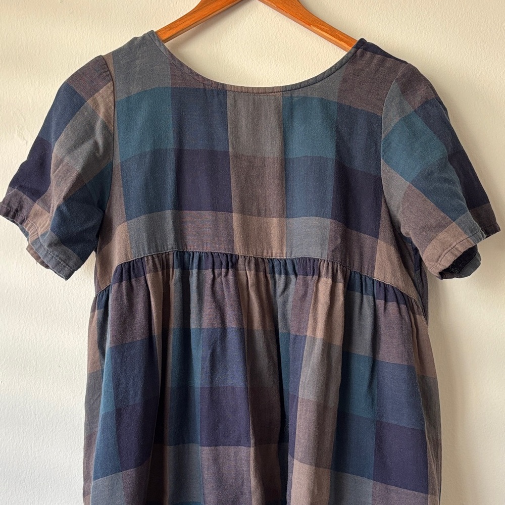 Cotton Plaid Dress